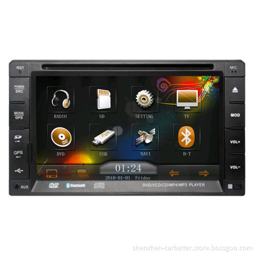 Universal 2 DIN Car DVD 6.2-Inch Digital Screen (CR-8832)